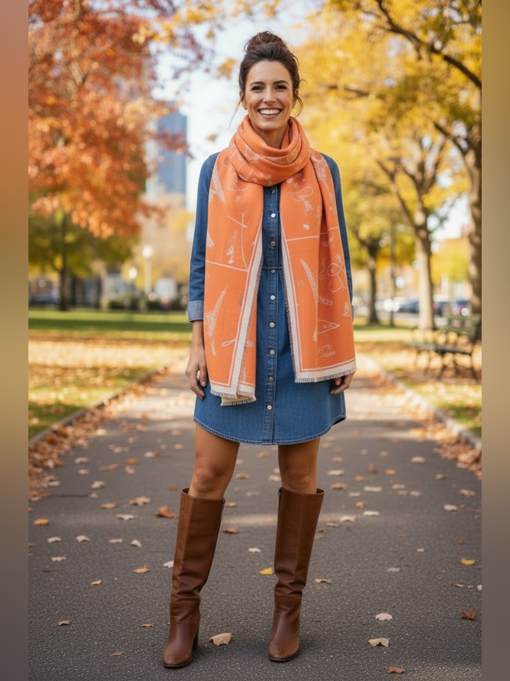 Love in Paris Cashmere Blend Scarf